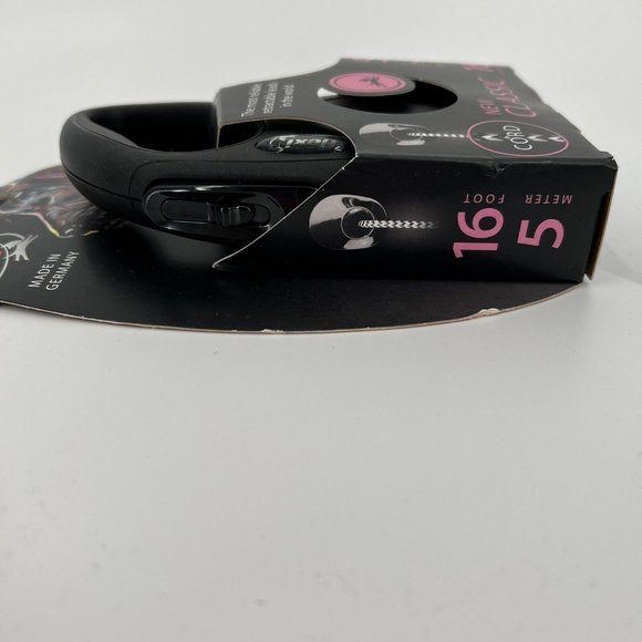 Flexi NEW Classic Dog Leash Retractable Cord for SMALL Pet 0-26 lb BLACK 16 feet - Picture 4 of 5